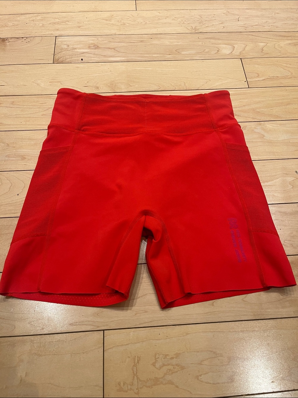 (Small) High-Waist Red Women’s Performance Shorts
